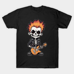 Punk Rock Skeleton 4 T-Shirt